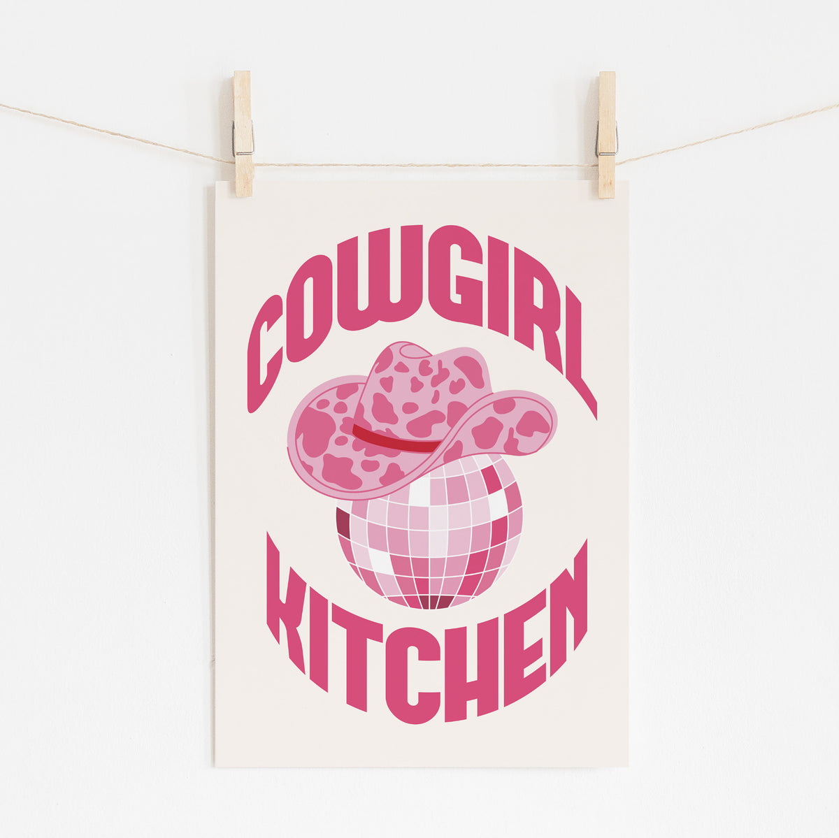 Cowgirl Kitchen Print - Western Home Decor | Wall Art