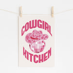 Cowgirl Kitchen Print - Western Home Decor | Wall Art