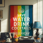 Drink Cocktails In Your Town - Custom British Print | Bar Art