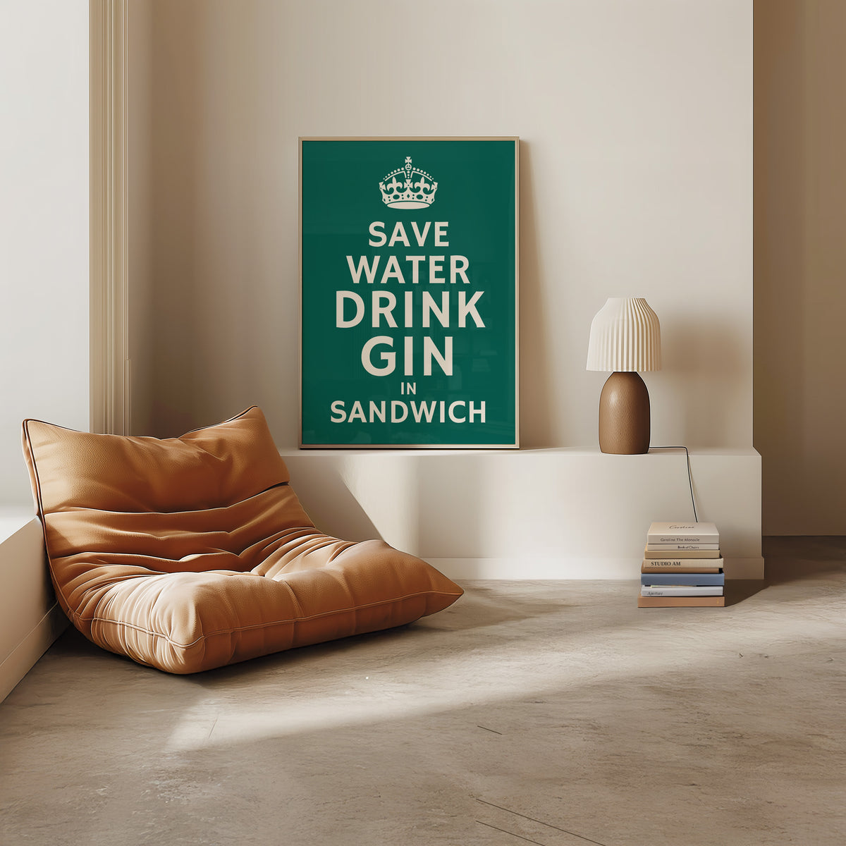 Save Water Drink Gin - Custom Town Typography | Timmy Loves Art