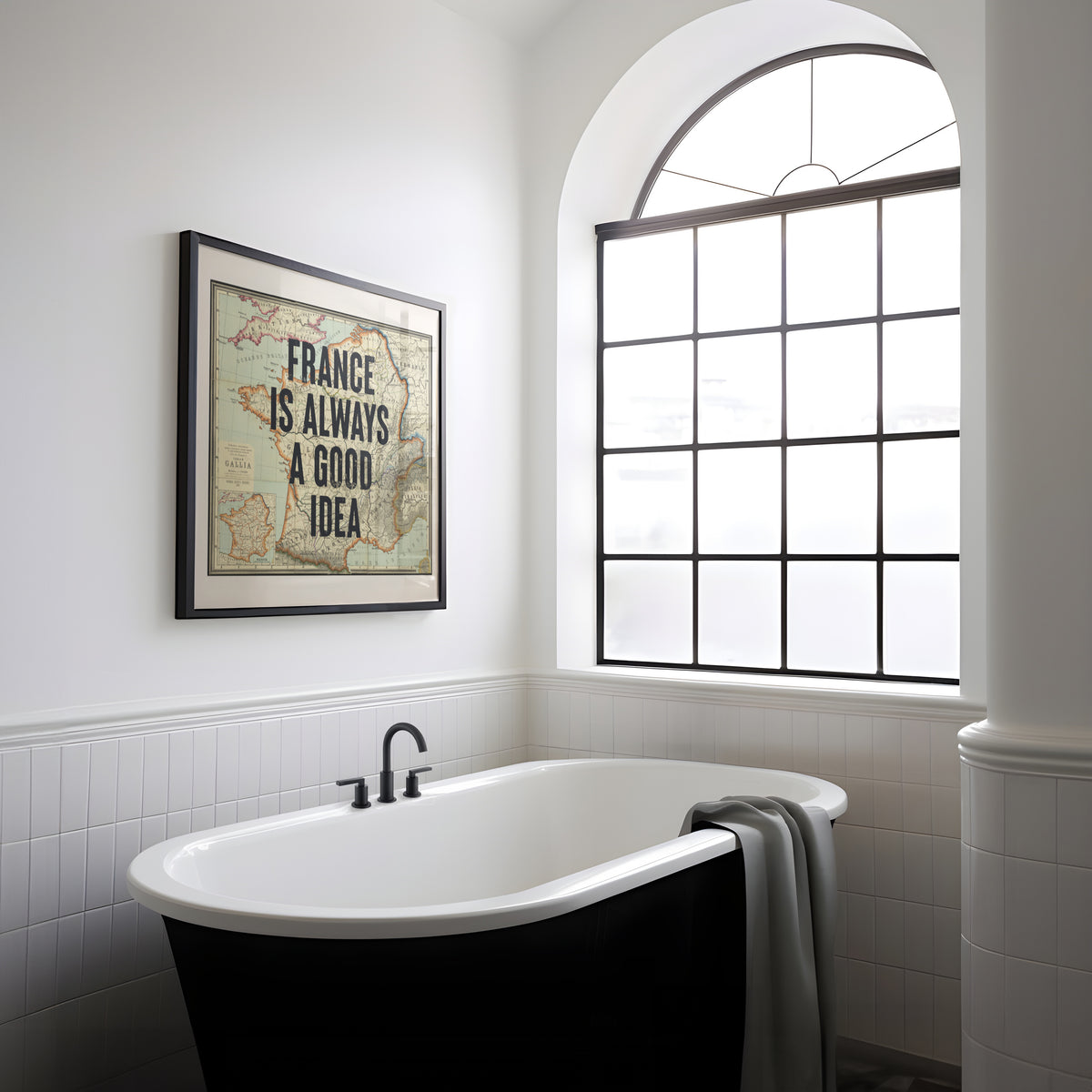 France Is Always A Good Idea - Vintage Map Art Print | Destination Wall Art