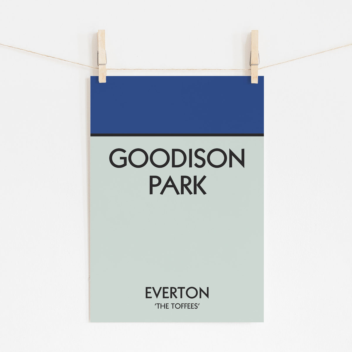 Goodison Park - Monopoly Style Everton Print | Football Art