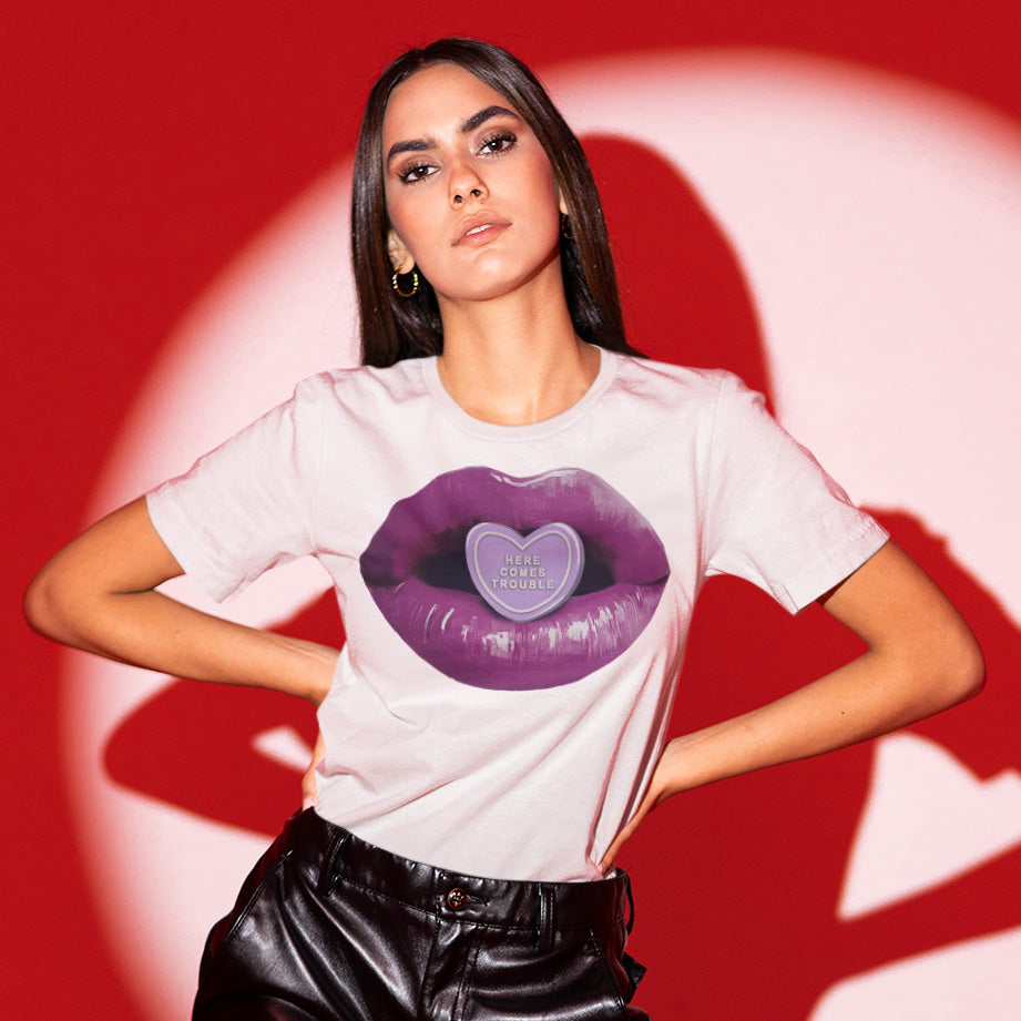 HERE COMES TROUBLE - Semi-Fitted Women's Tee | Apparel