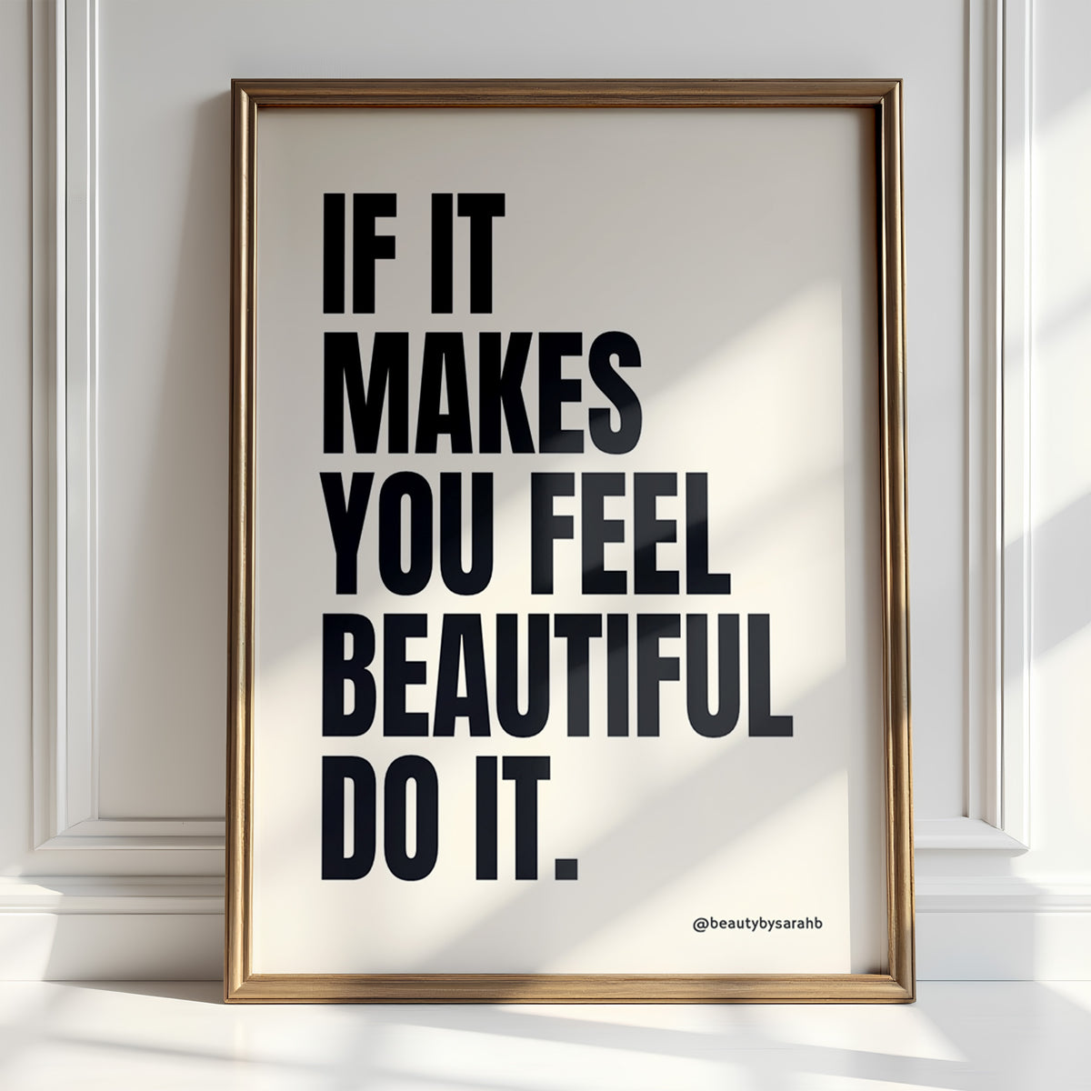 Feel Beautiful - Confidence Uplifting Print | Inspirational Art