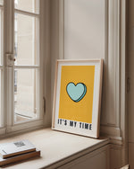 IT'S MY TIME - Candy Heart Print | Inspirational Wall Art