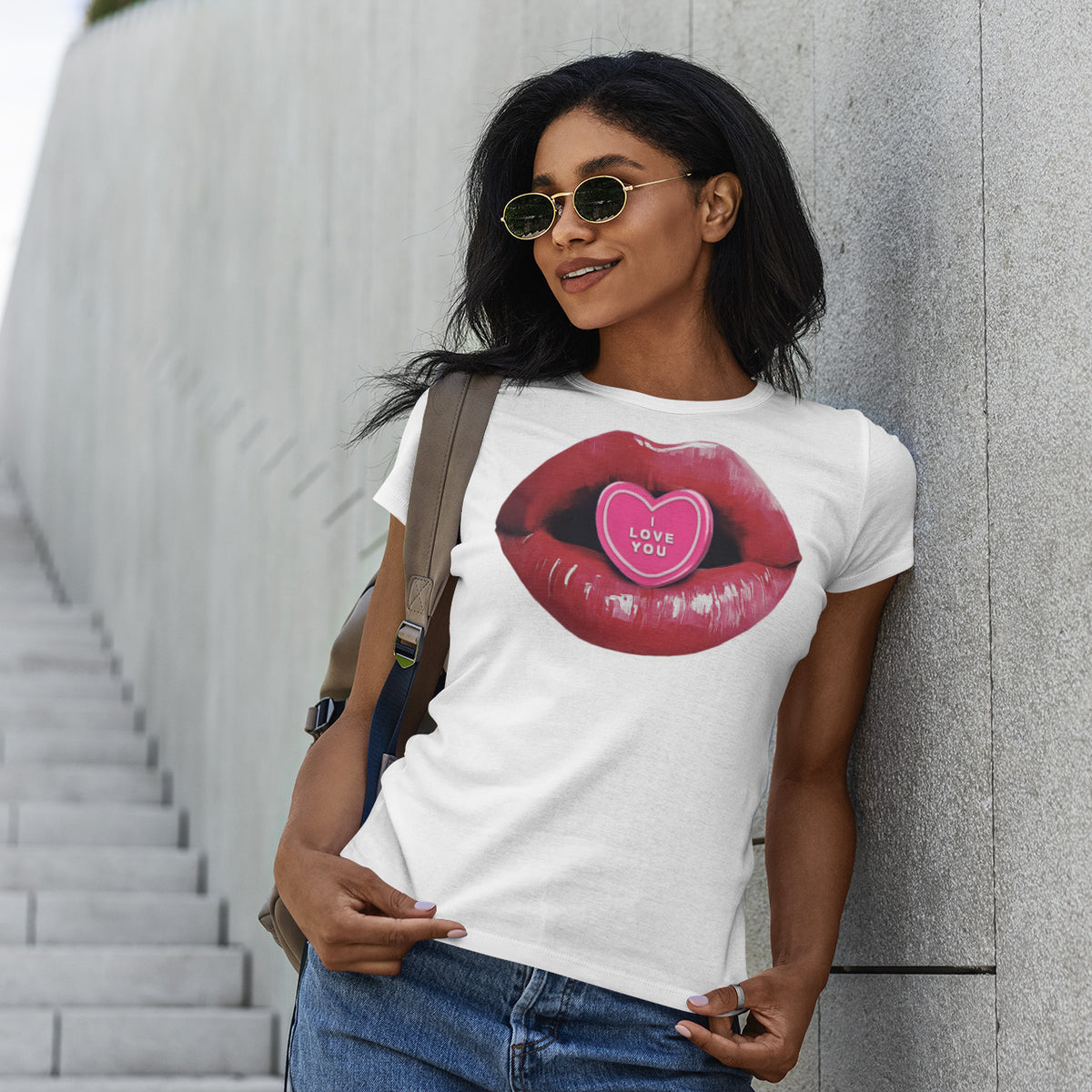 I LOVE YOU - Semi-Fitted Women's Tee | Apparel