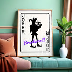 JOKER - Personalised Playing Card Print | Wall Art