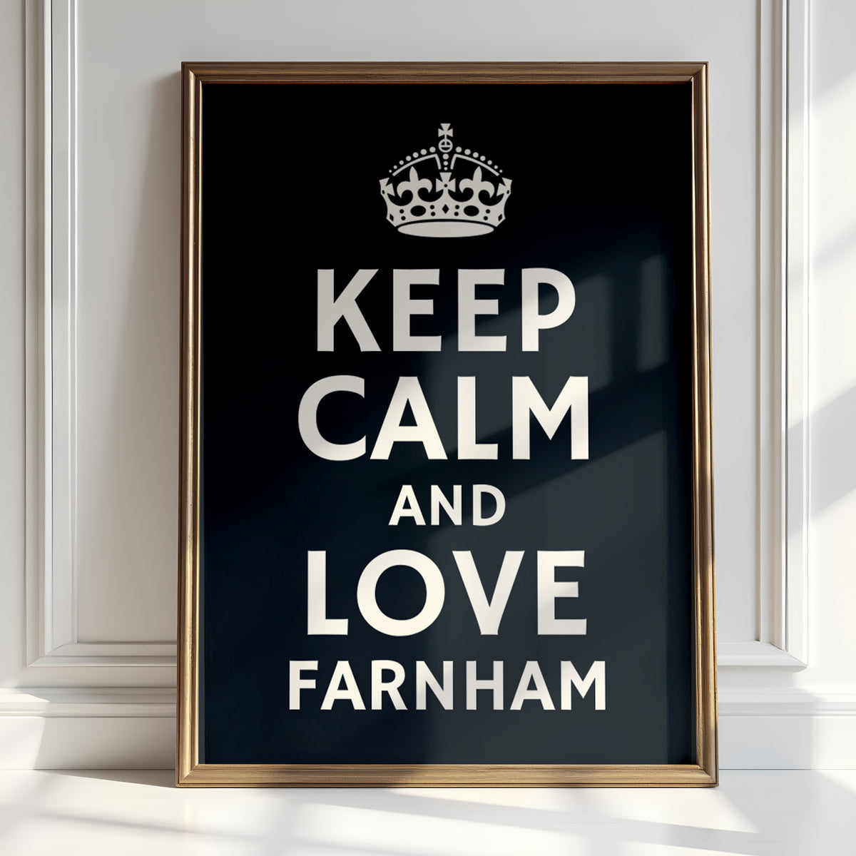 Keep Calm Love Your Town - Custom Hometown Pride | Wall Art