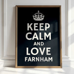 Keep Calm Love Your Town - Custom Hometown Pride | Wall Art