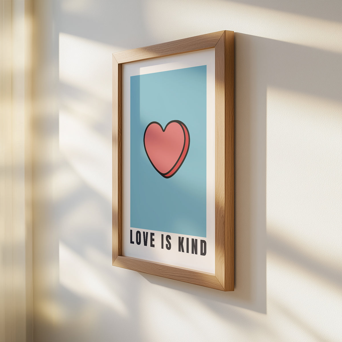 Love Is Kind - Pop Art Scripture Print | Faith Wall Art