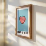 Love Is Kind - Pop Art Scripture Print | Faith Wall Art