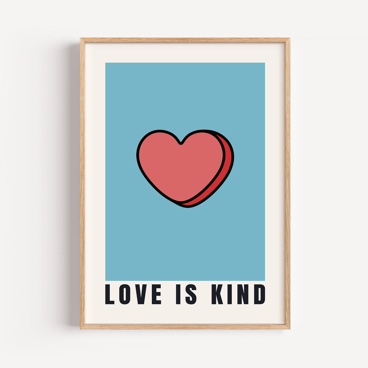 Love Is Kind - Pop Art Scripture Print | Faith Wall Art