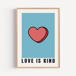 Love Is Kind - Pop Art Scripture Print | Faith Wall Art