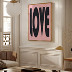 LOVE - Bold Heart Statement Print | Wall Art