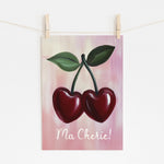 MA CHERIE - French Love Note Print | Kitchen Wall Art