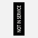 NOT IN SERVICE - Minimalist Vintage Sign | Canvas Art
