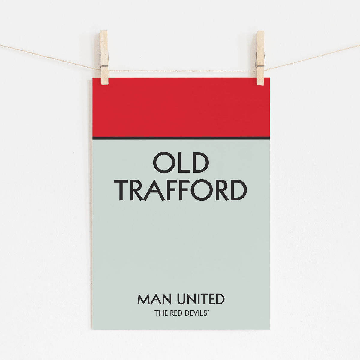 Old Trafford - Man United Monopoly Design | Football Art