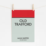 Old Trafford - Man United Monopoly Design | Football Art