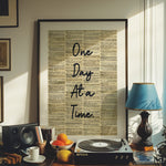 One Day at a Time - Strength & Serenity Print | Wall Art