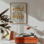 PICKLE & CHEESE - British Sandwich Art Print | Kitchen Decor