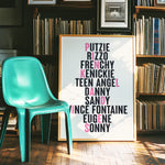 Pink Ladies - Grease Tribute Wall Art | Retro Decor