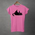 PLAYFUL CAT - Super Soft Semi-Fitted Tee | Women's T-Shirt