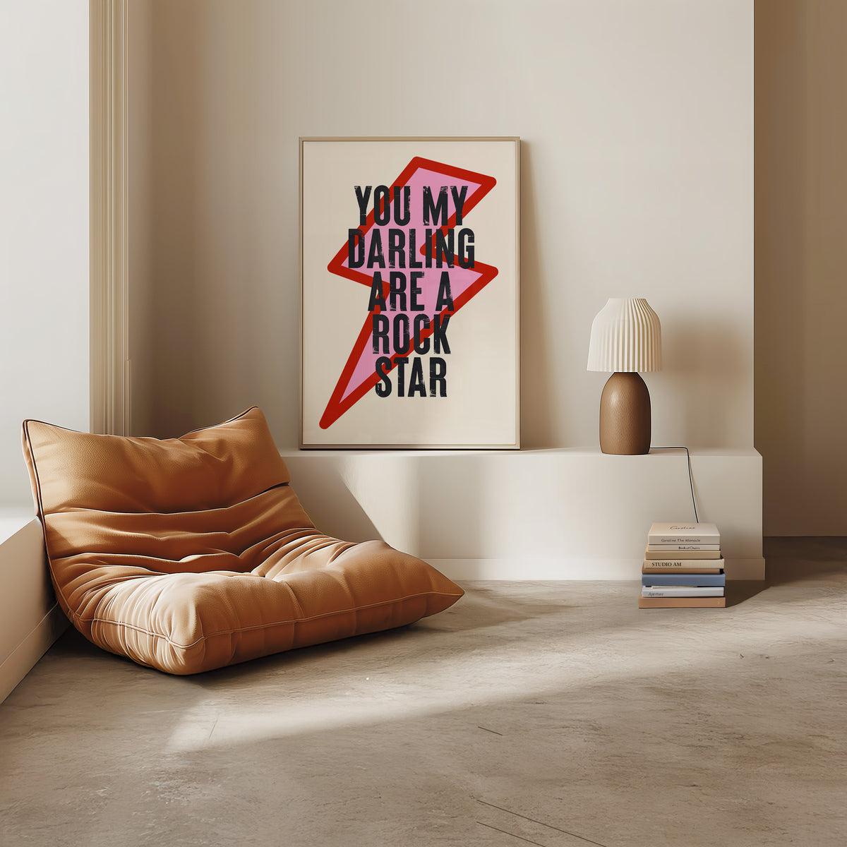 ROCK STAR - Bold Typography Love Note | Motivational Art