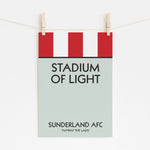 Stadium of Light - Sunderland Monopoly Print | Football Art