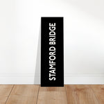 STAMFORD BRIDGE - Vintage Bus Blind Canvas | Football Art