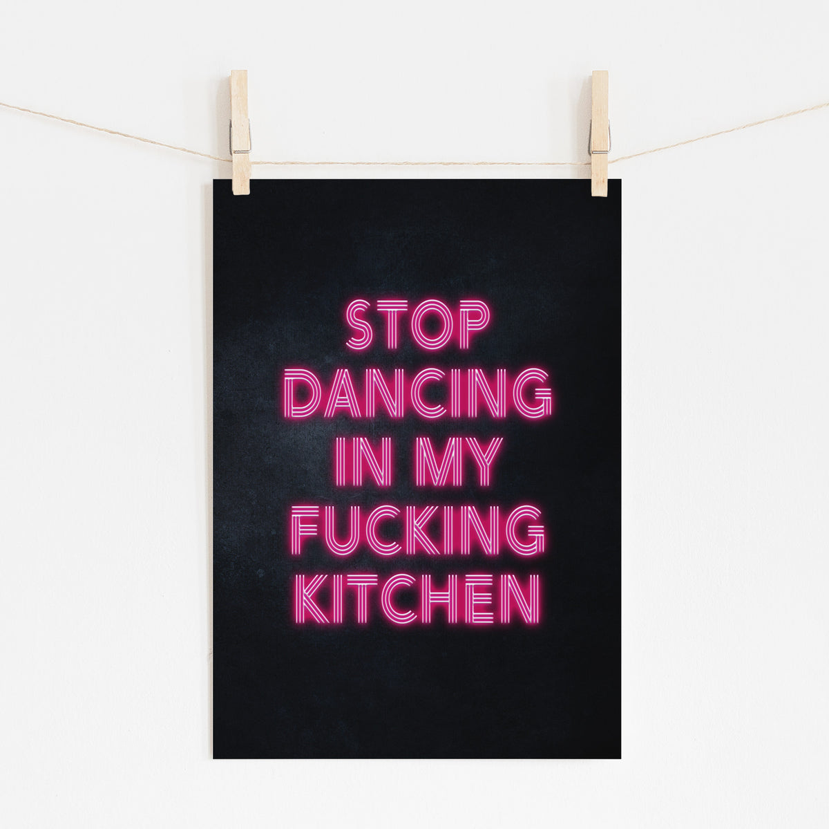 Stop Dancing - Funny Kitchen Rules Sign | Home Decor