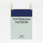Tottenham Hotspur N17 - Monopoly Style Design | Football Art