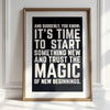 Trust The Magic - Motivational Print | Wall Art