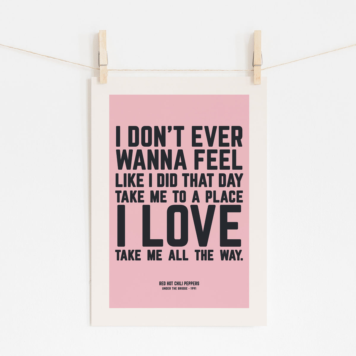 Under The Bridge - Red Hot Chili Peppers Song | Music Art