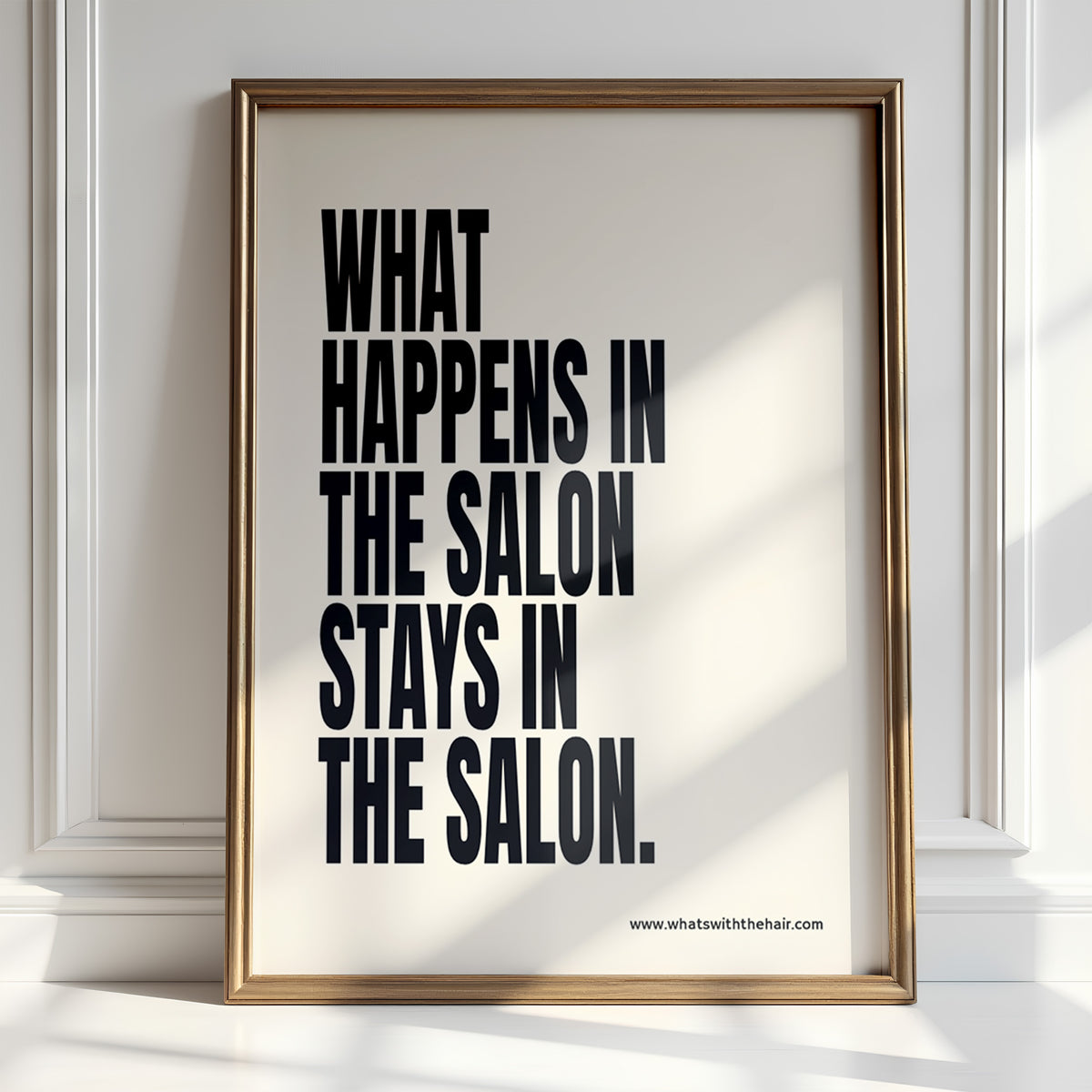 What Happens in the Salon - Cheeky Hair Print | Wall Art