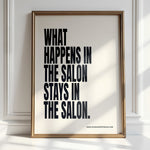 What Happens in the Salon - Cheeky Hair Print | Wall Art