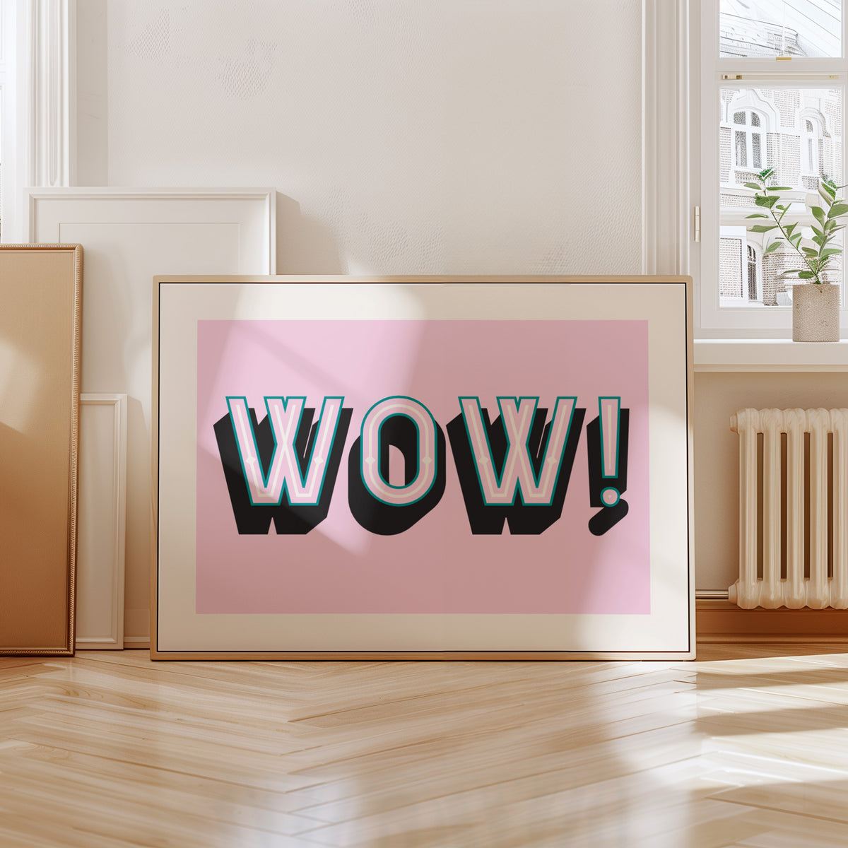 WOW! - Motivational Typography Print | Wall Art