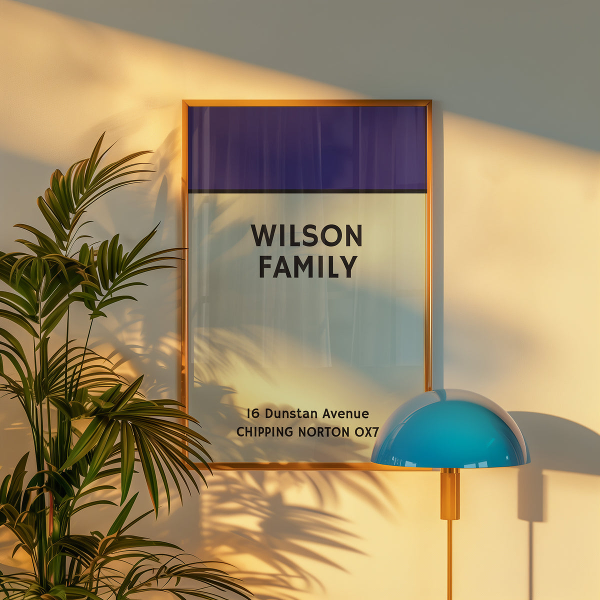 Family Home - Personalised Monopoly Style Print | Wall Art