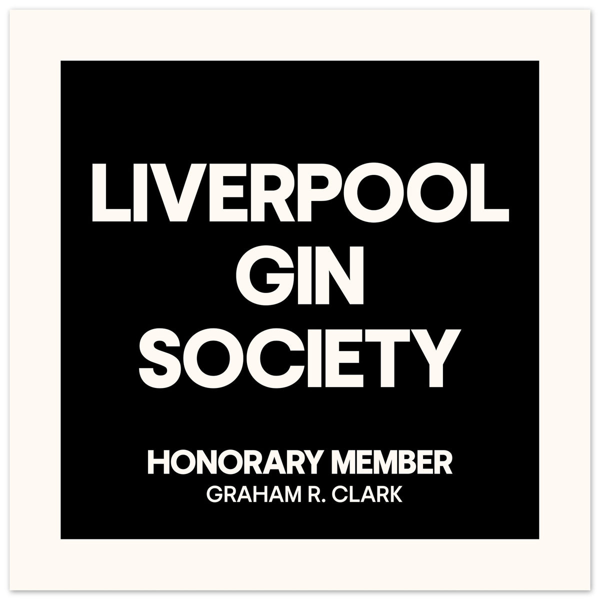 Your Town Gin Society - Personalised Print | Wall Art