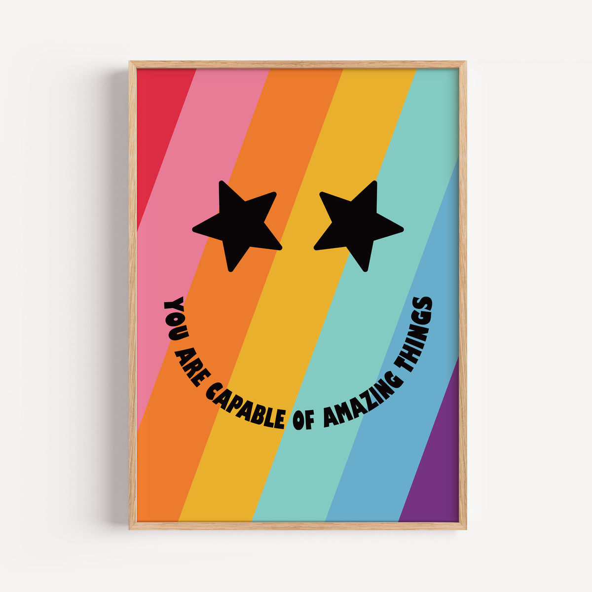 You Are Capable Of Amazing Things- Starry Eyes Print | Motivational Wall Art
