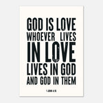 Whoever Lives In Love - 1 John 4:16 Print | Scripture Wall Art