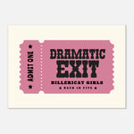 'Your Town' Dramatic Exit - Ticket Stub Print — colour option | Timmy Loves Art