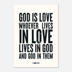 Whoever Lives In Love - 1 John 4:16 Print | Scripture Wall Art