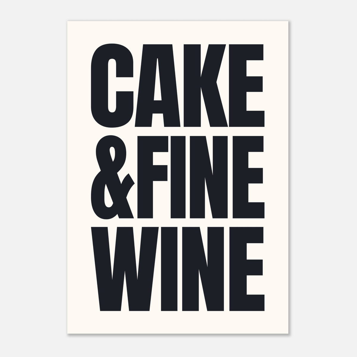 Cake & Fine Wine - Withnail & I Quote Print | Cult Classic Art