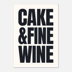 Cake & Fine Wine - Withnail & I Quote Print | Cult Classic Art