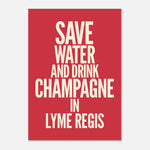 Drink Champagne - Typography Print — alternate view | Timmy Loves Art