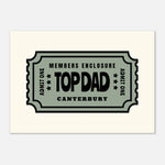 'Your Town' Top Dad - Ticket Stub Print — alternate view | Timmy Loves Art