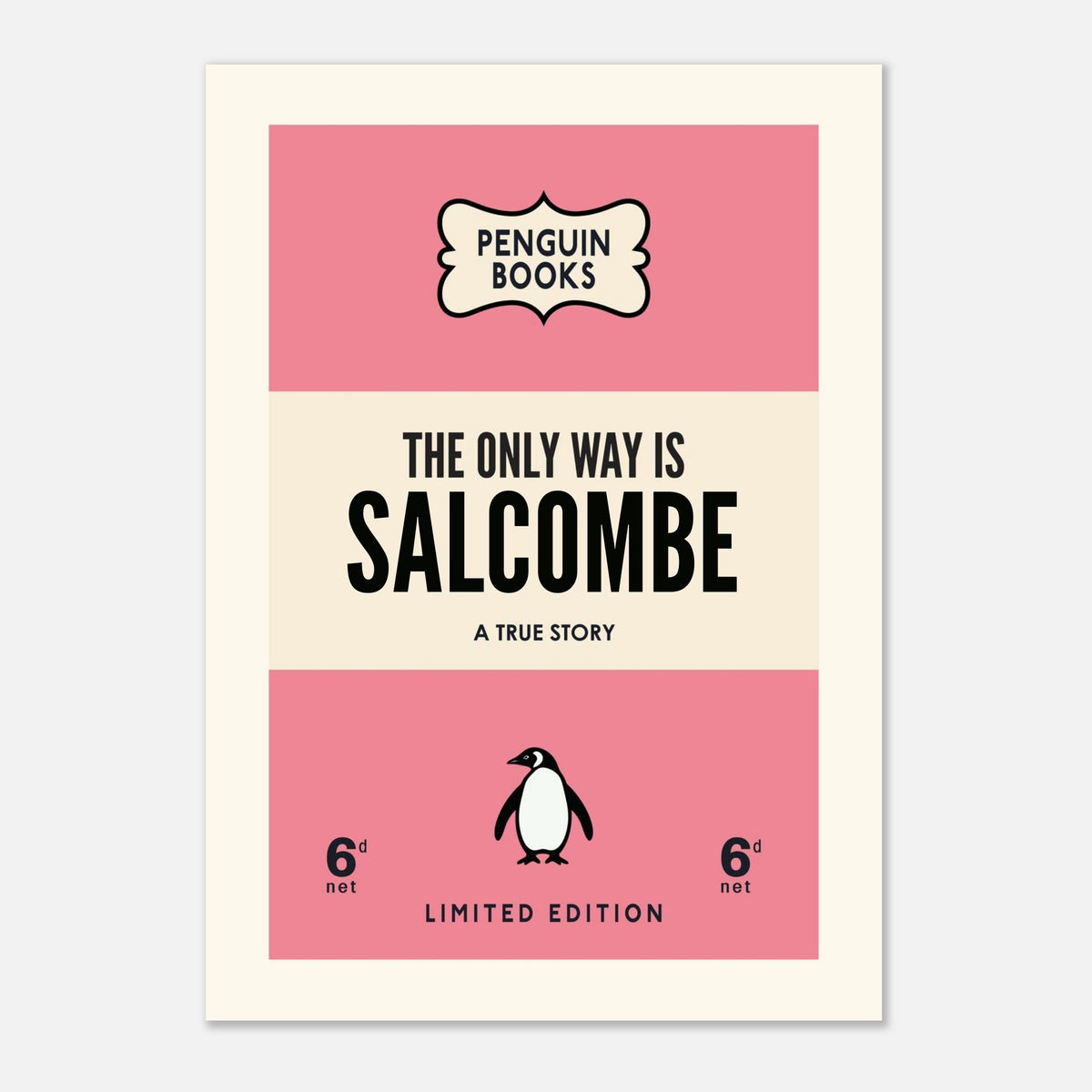 The Only Way Is 'Your Town'- Penguin Book Town Edition — detail view | Timmy Loves Art