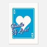 Bundle of Love - Playing Card Nursery Art | Baby Wall Art