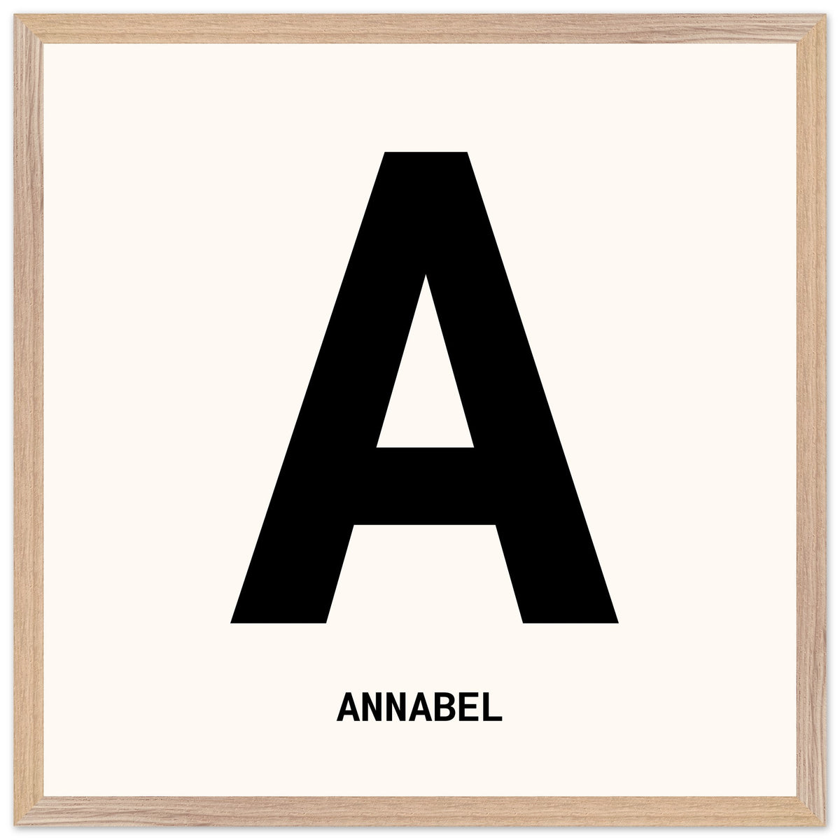 Alphabet Framed Print - Personalised Letter Art | Wall Decor