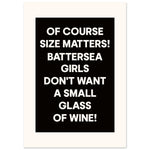 Of Course Size Matters - Custom Wine Print | Timmy Loves Art